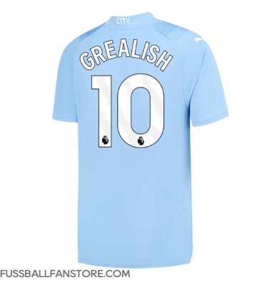 Manchester City Jack Grealish #10 Replik Heimtrikot 2023-24 Kurzarm